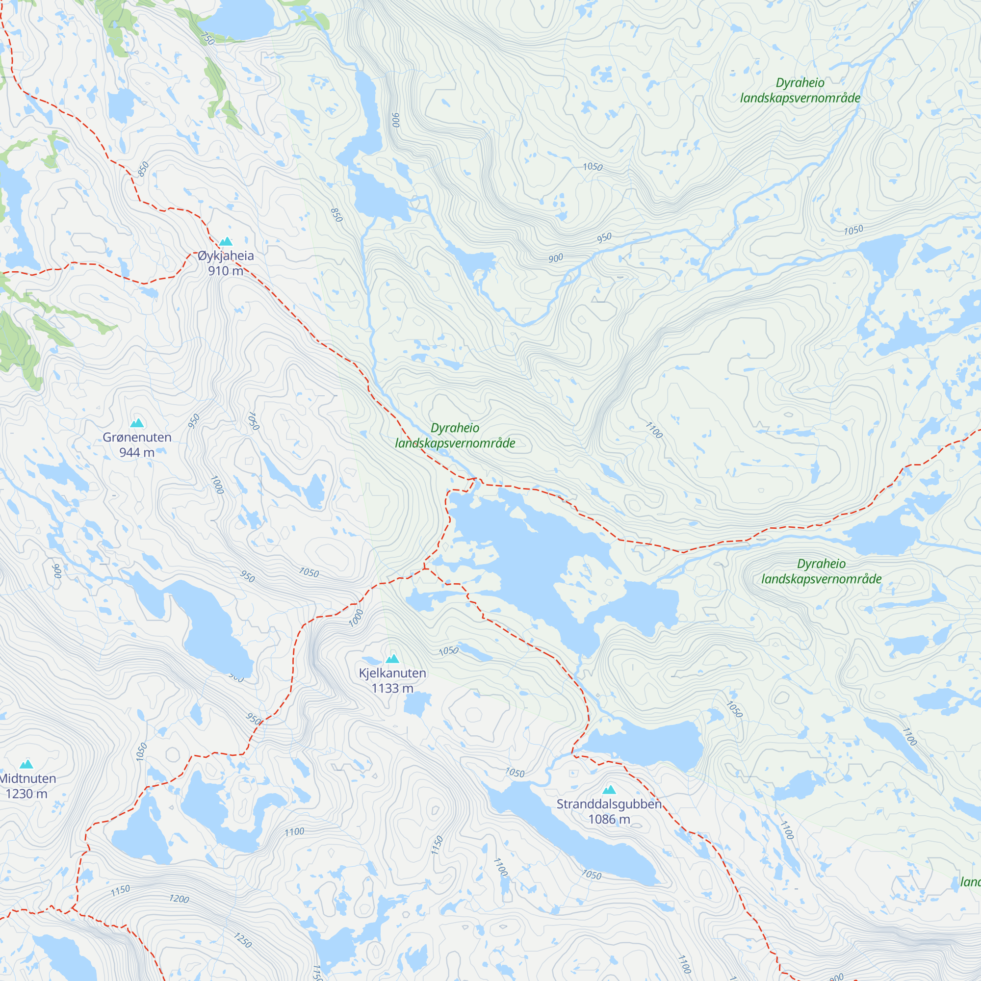 Stranddalshytta map