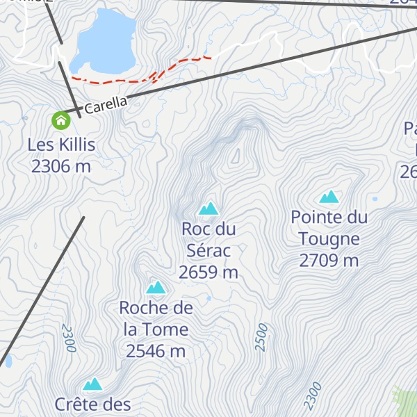 Map of Roc du Sérac
