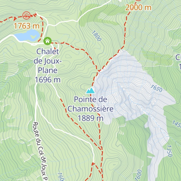 Map of Pointe de Chamossière