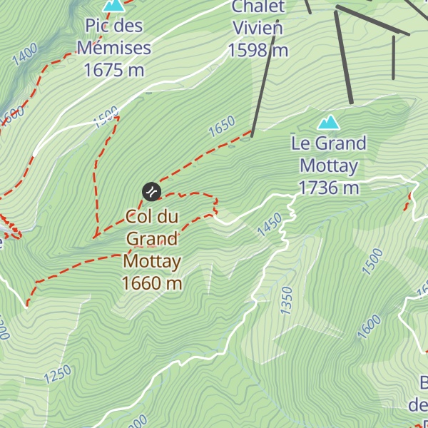 Map of Chalet de Sur les Prés