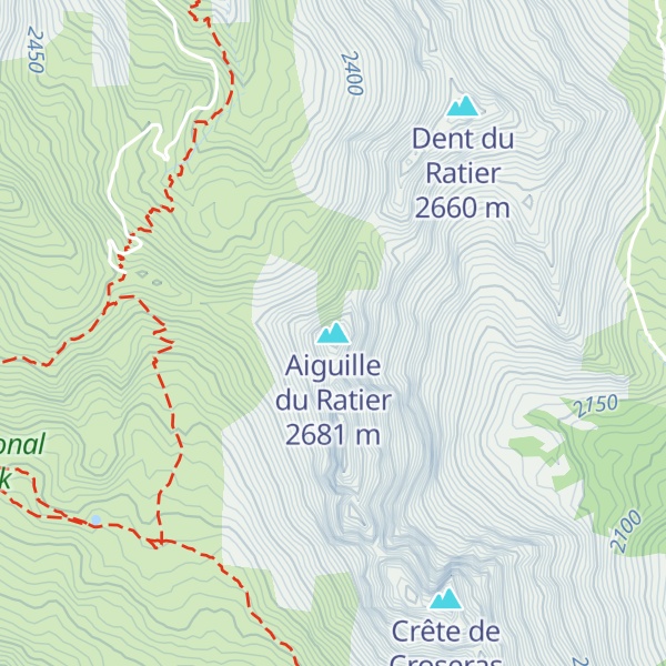 Map of Aiguille du Ratier