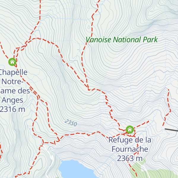 Map of Refuge de la Dent Parrachée