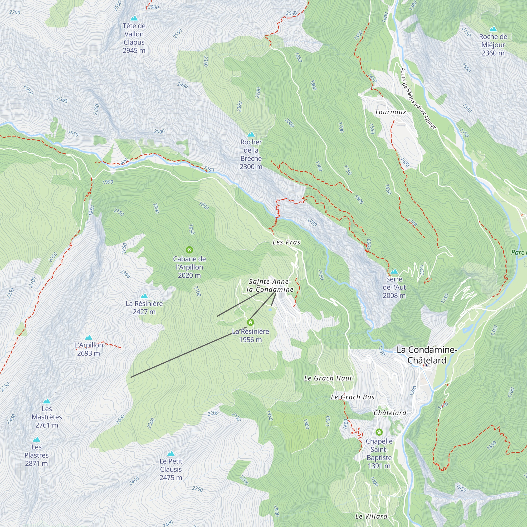 Local technique dameuses map