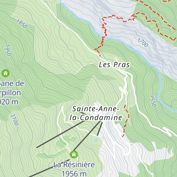 Map of Local technique dameuses