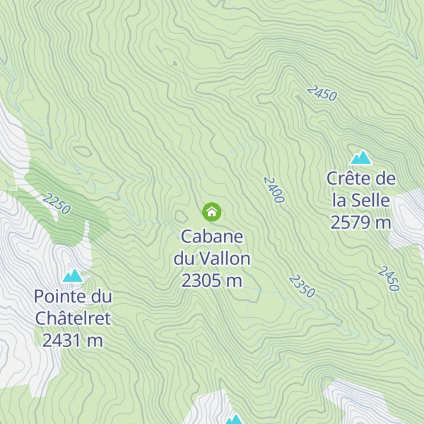 Map of Cabane du Vallon