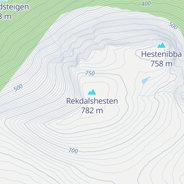 Map of Rekdalshesten