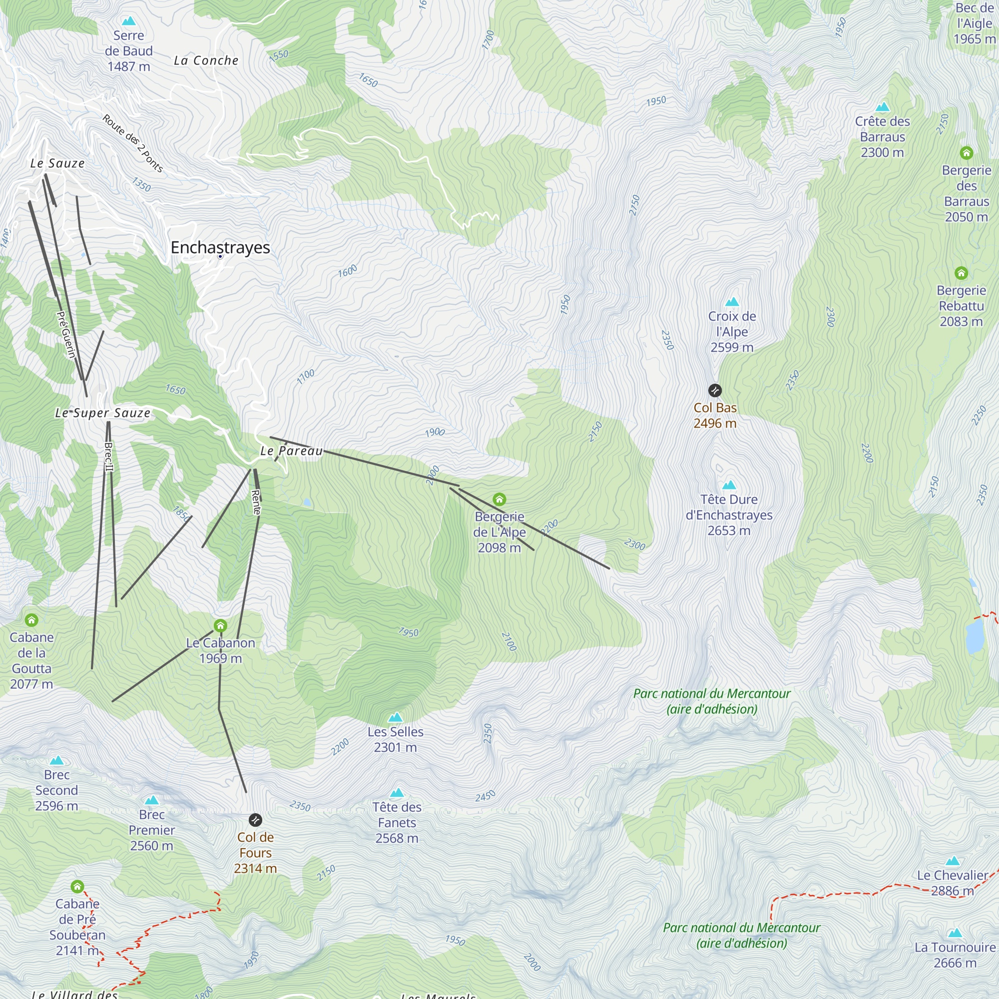 Bergerie de L'Alpe map