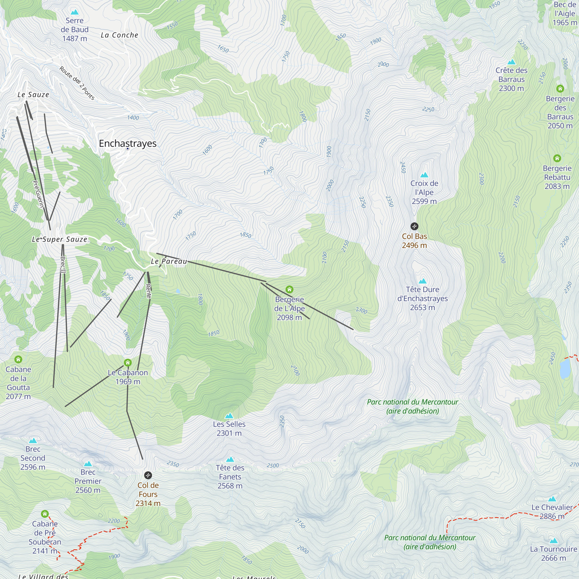 Bergerie de L'Alpe map
