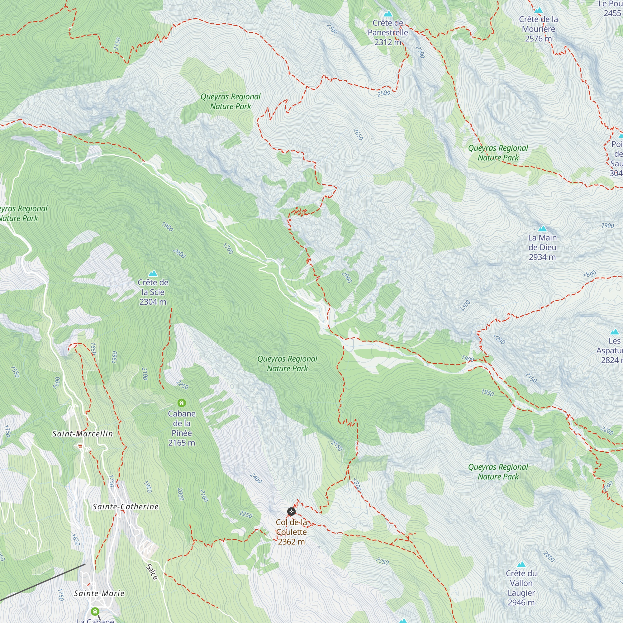 Chalet pastoral Ernest David map