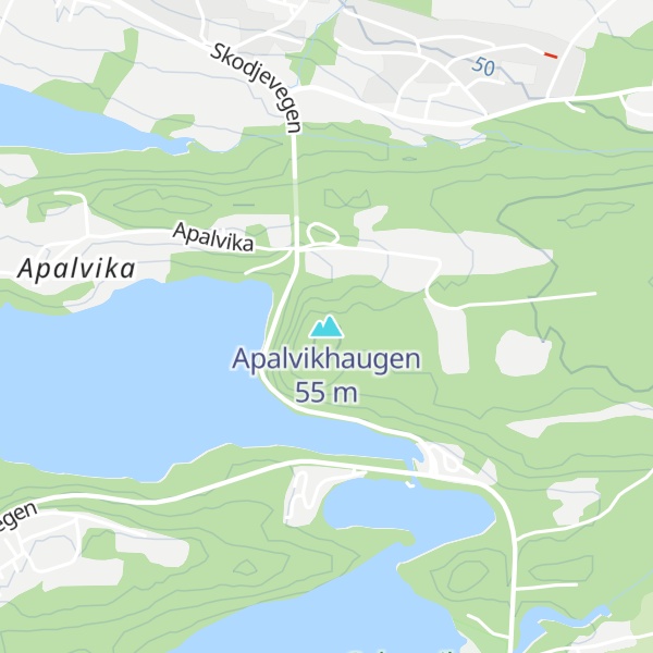 Map of Apalvikhaugen
