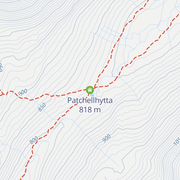 Map of Patchellhytta