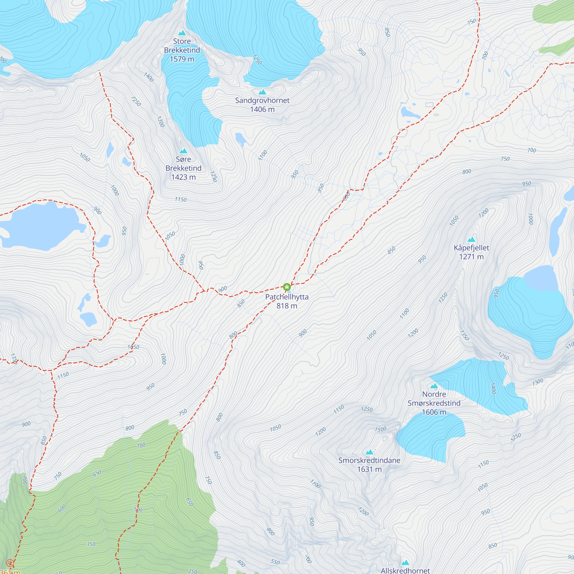 Patchellhytta map