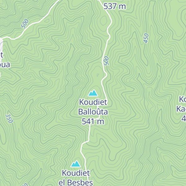 Map of Koudiet Balloûta