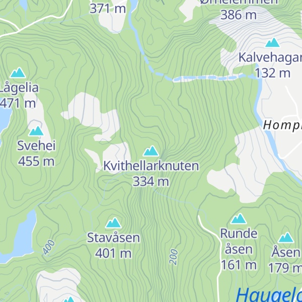 Map of Kvithellarknuten