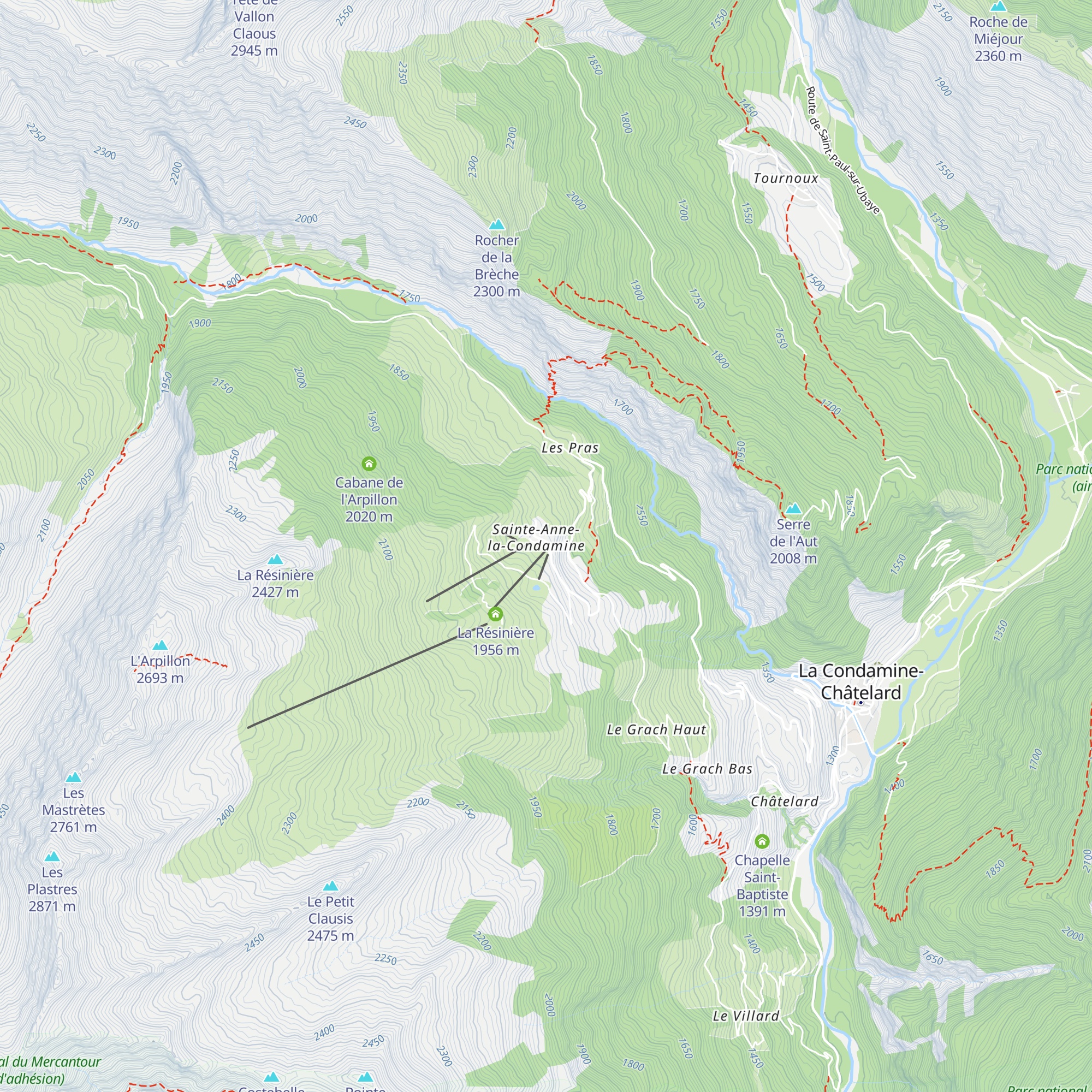 La Pourvoirie map