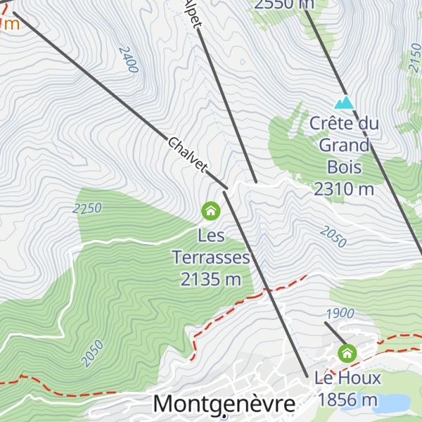 Map of Les Terrasses