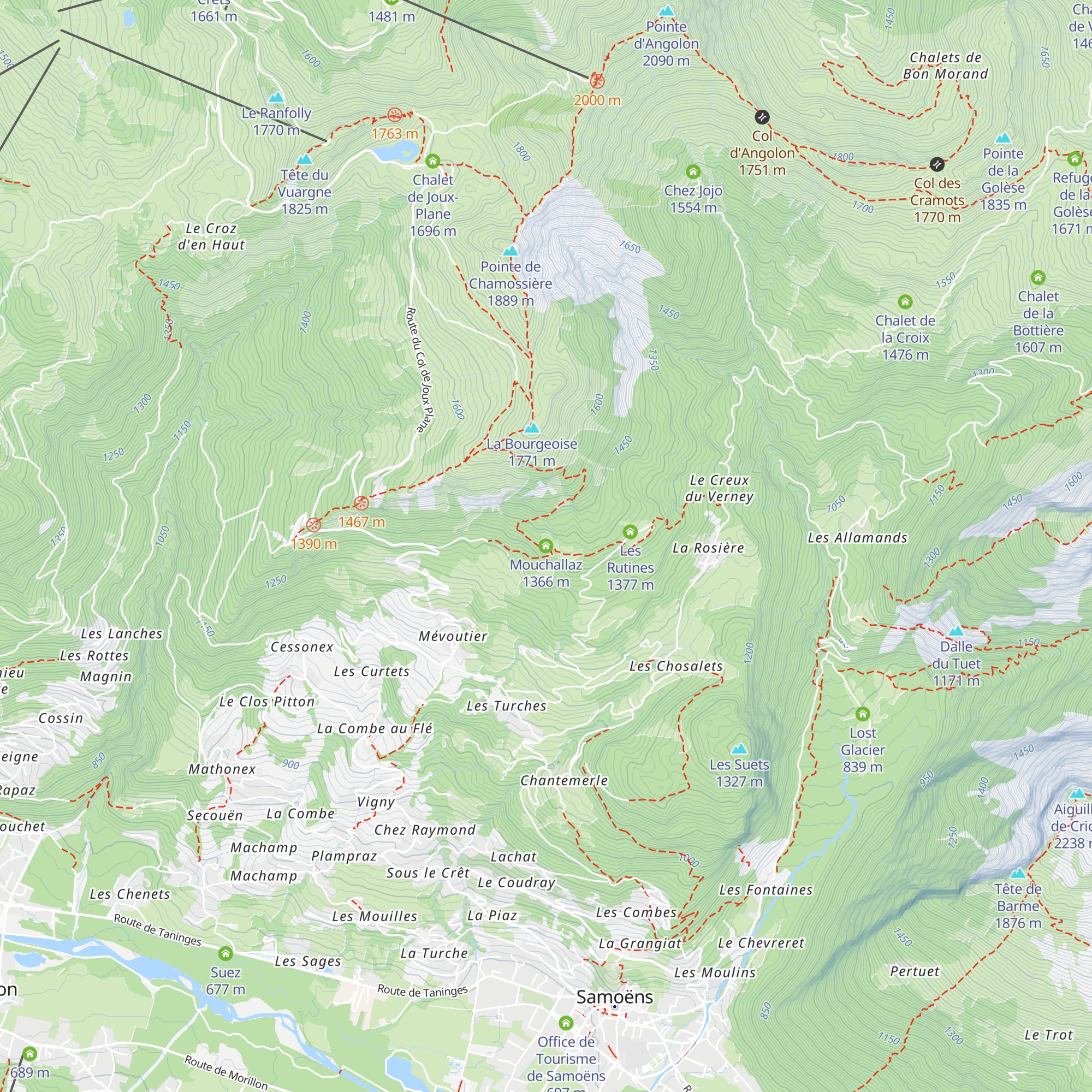Mouchallaz map