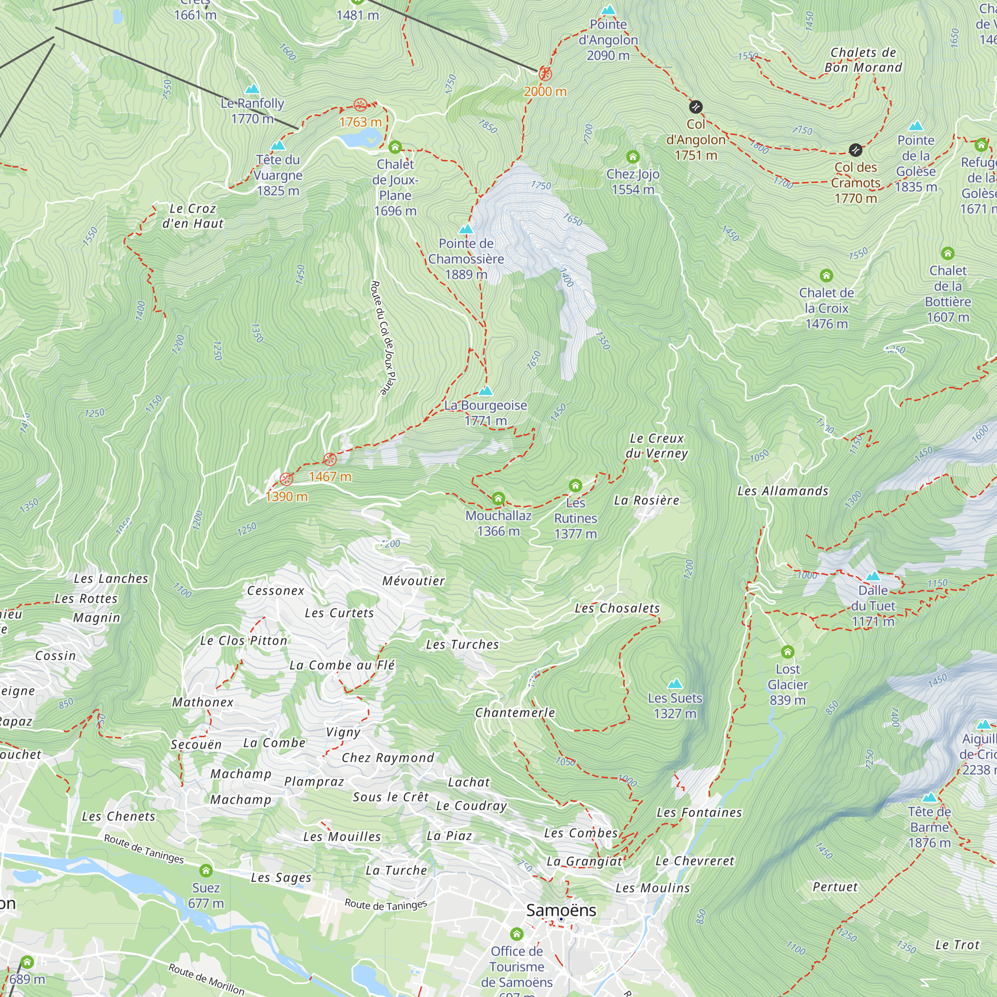 Mouchallaz map