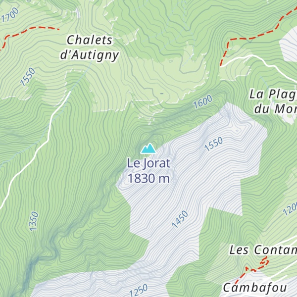 Map of Le Jorat