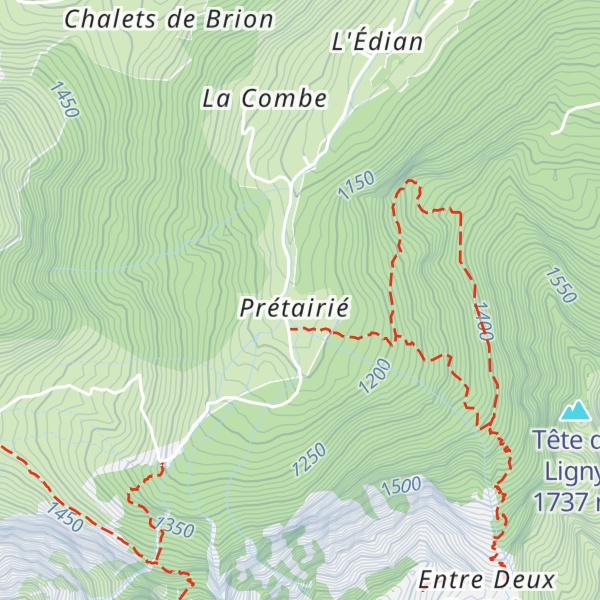 Map of Chalet Prétairié