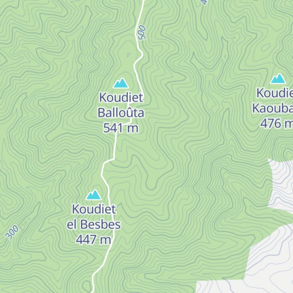 Map of Koudiet el M’âdene