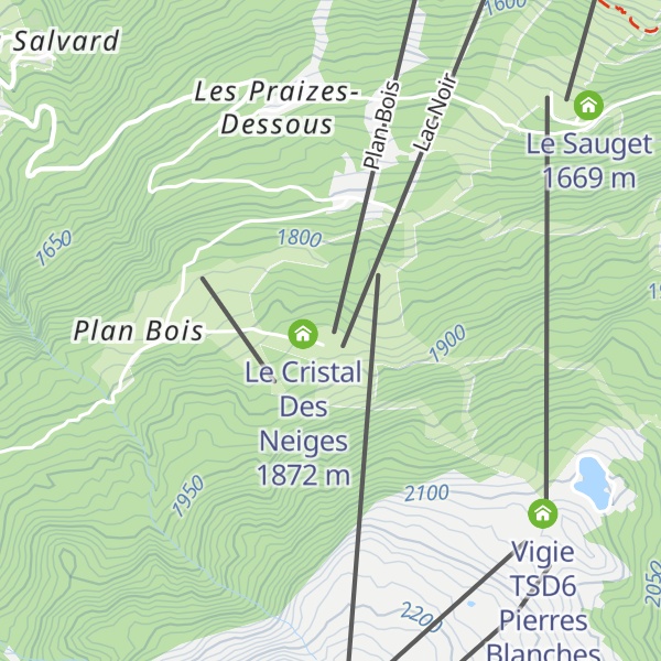 Map of Vigie TSD6 Plan Bois