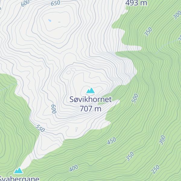 Map of Søvikhornet