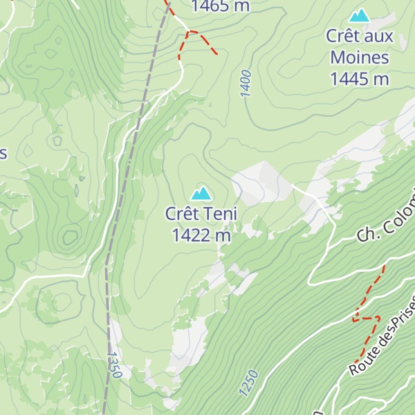 Map of Cabane Perrenoud
