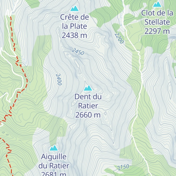 Map of Dent du Ratier