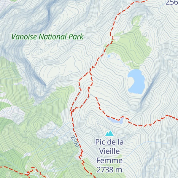 Map of Refuge de la Valette