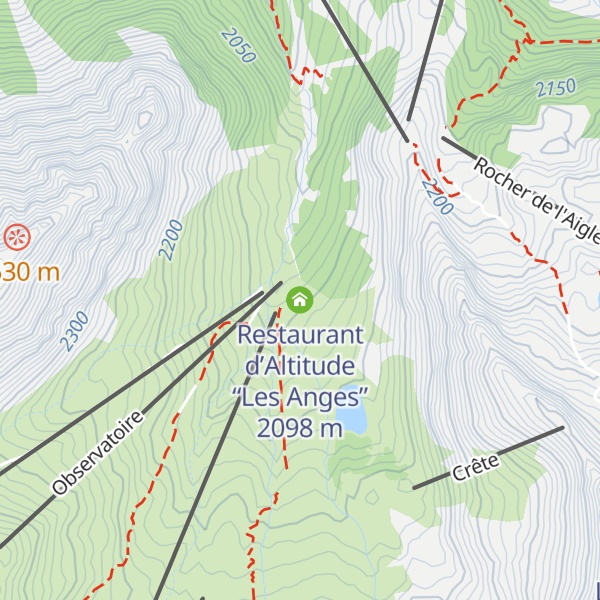 Map of Restaurant d’Altitude “Les Anges”