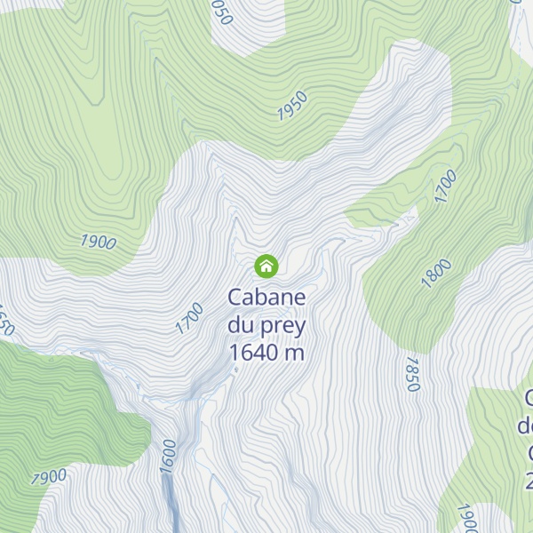 Map of Cabane du prey