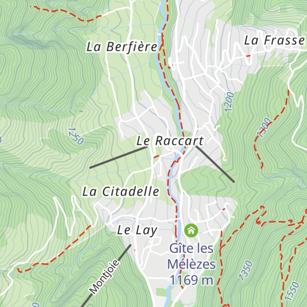 Map of Chalet du CAF Contamines
