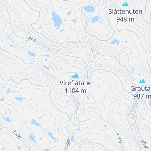 Map of Vireflåtane