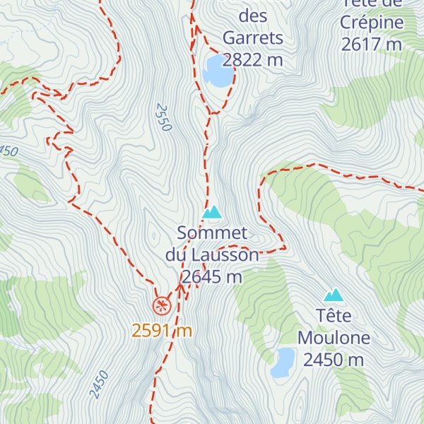 Map of Sommet du Lausson