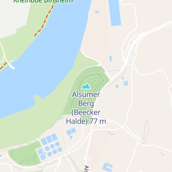 Map of Alsumer Berg (Beecker Halde)