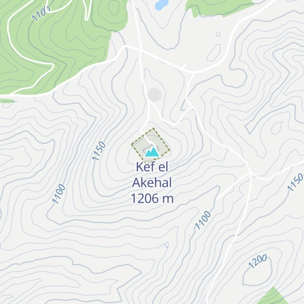 Map of Kef el Akehal