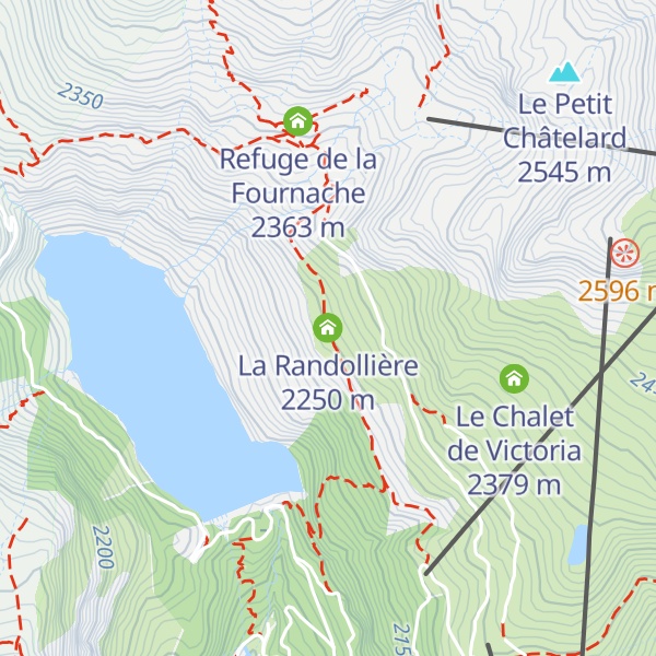 Map of La Randollière