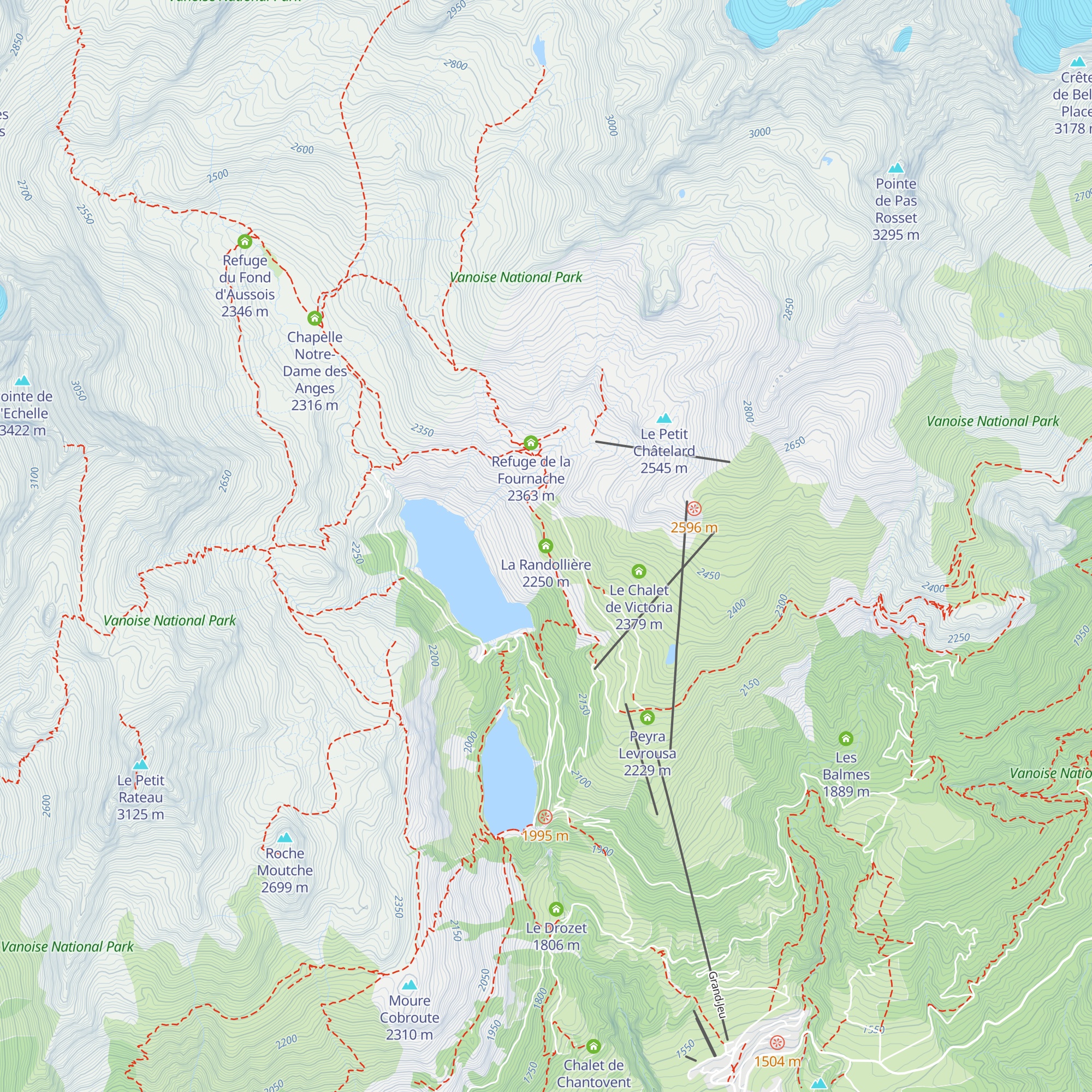 La Randollière map