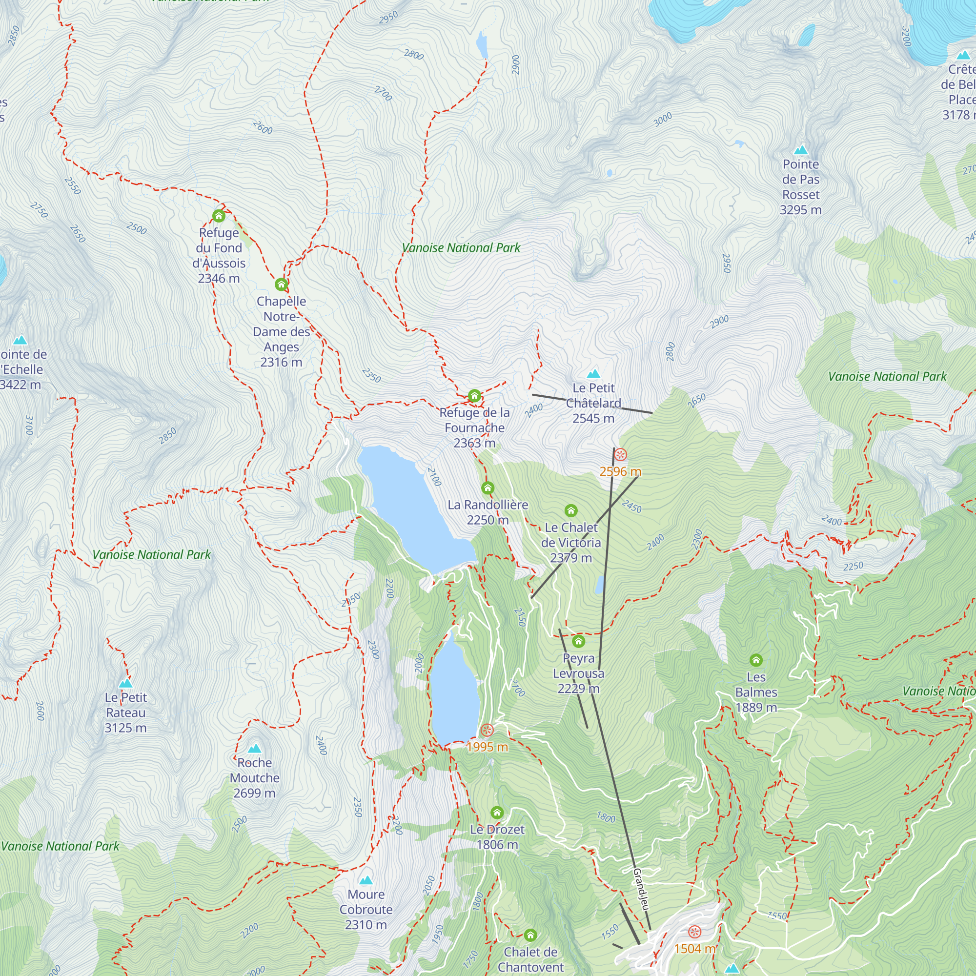 La Randollière map