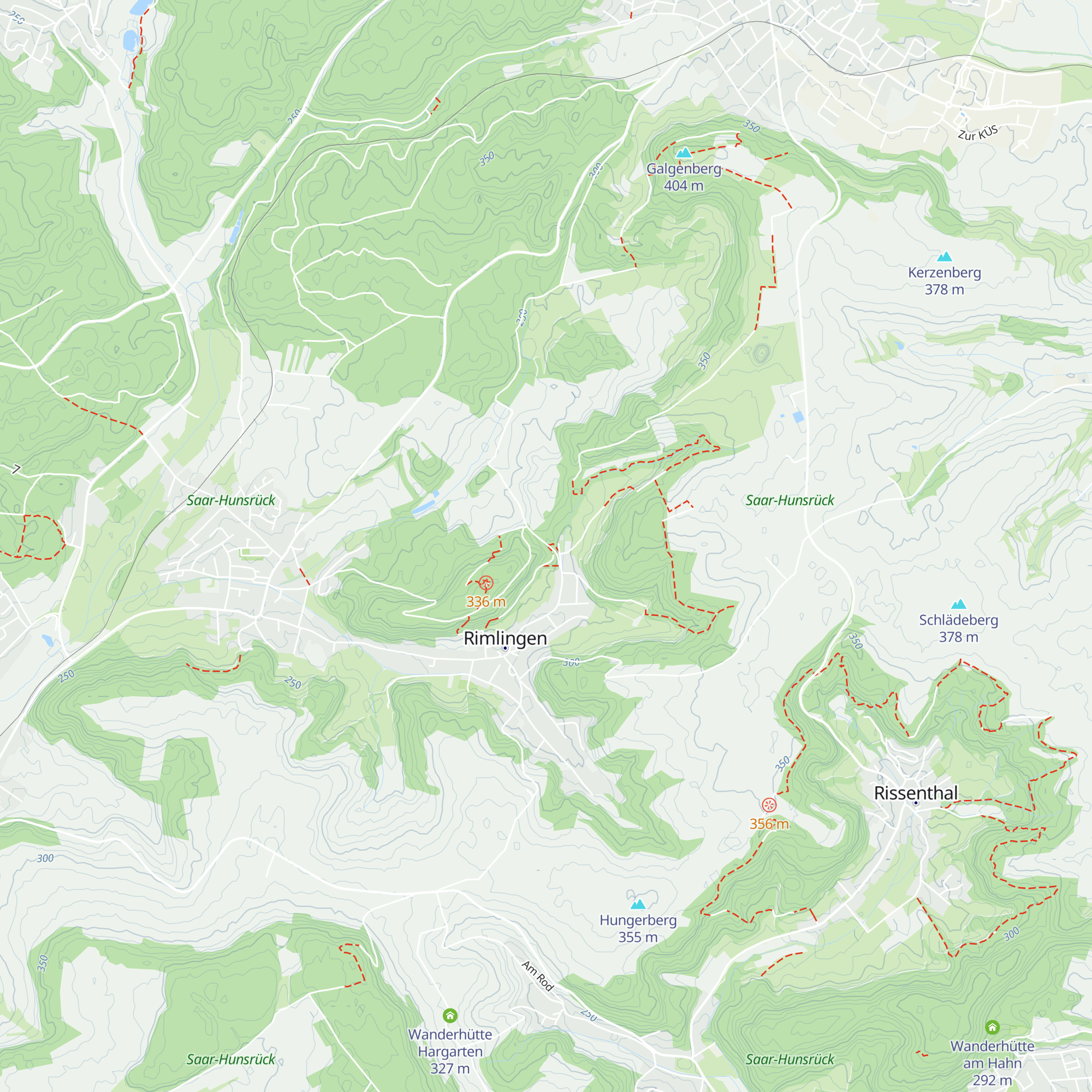 Wanderhütte map