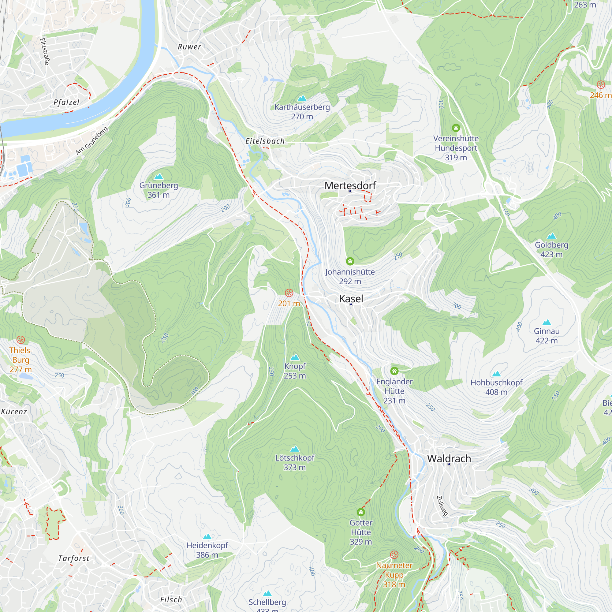 Tourist-Information Ruwer map