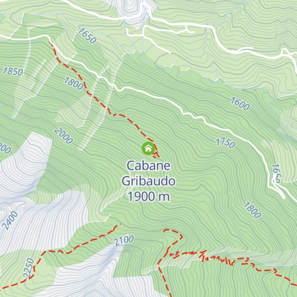 Map of Cabane Gribaudo