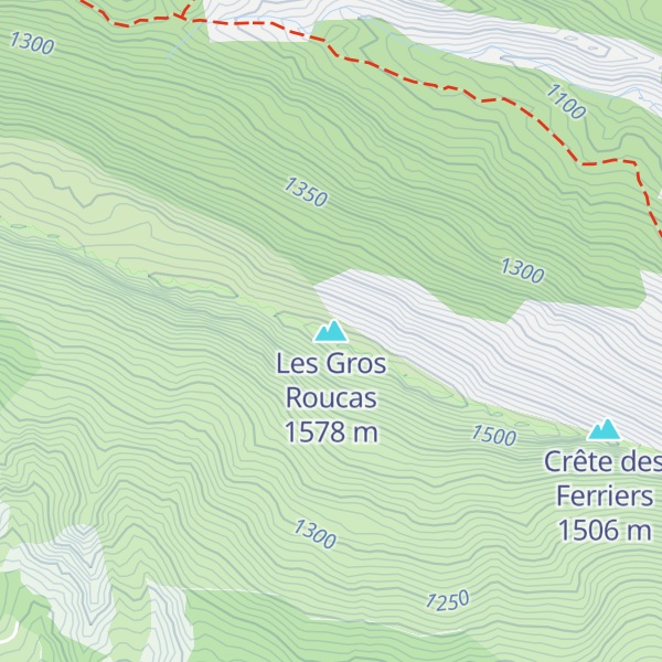 Map of Les Gros Roucas