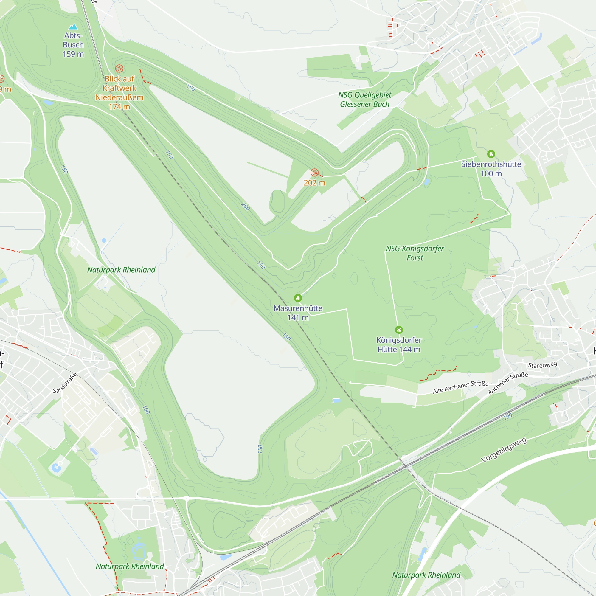 Masurenhütte map