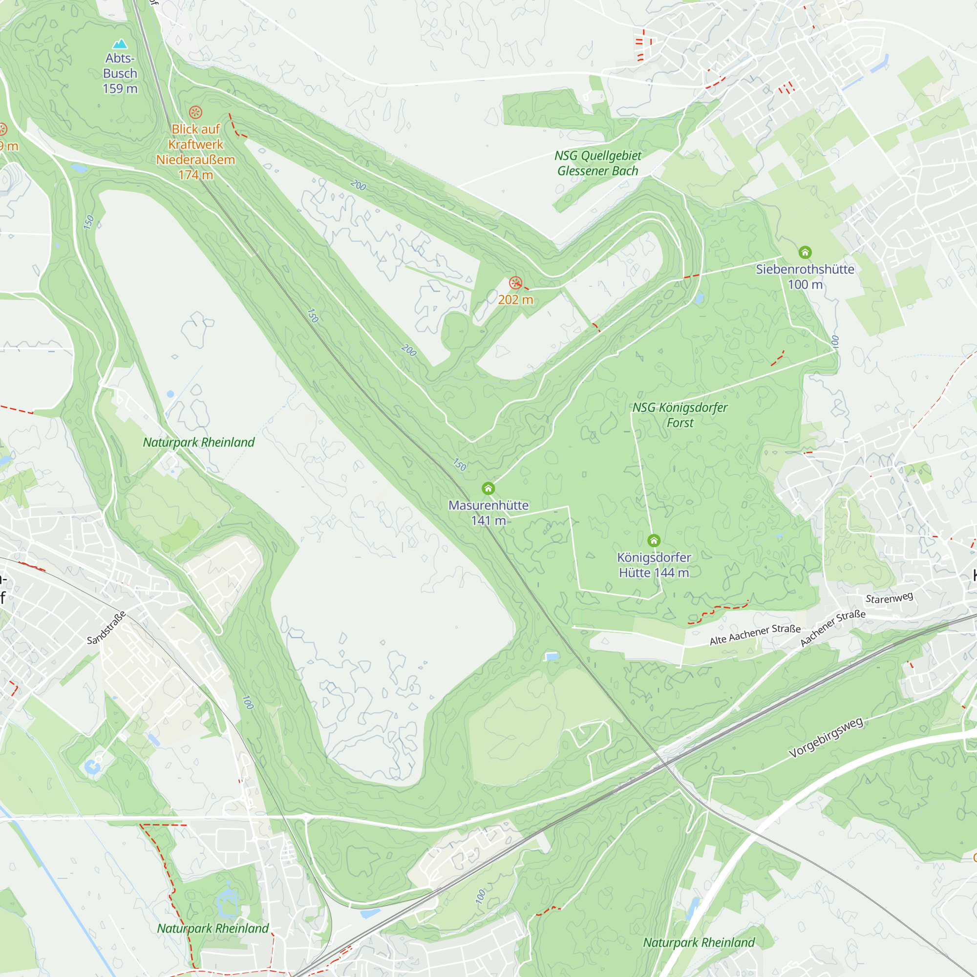 Masurenhütte map