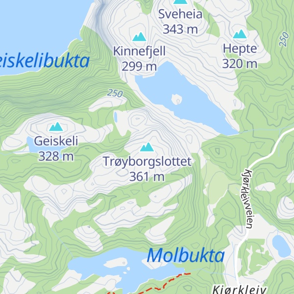 Map of Trøyborgslottet