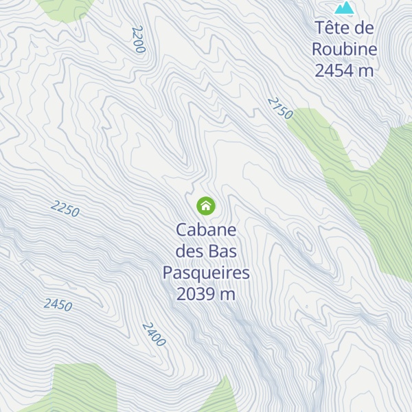 Map of Cabane des Bas Pasqueires