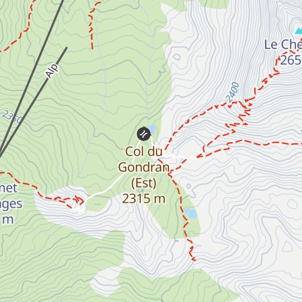 Map of Cabane des Douaniers