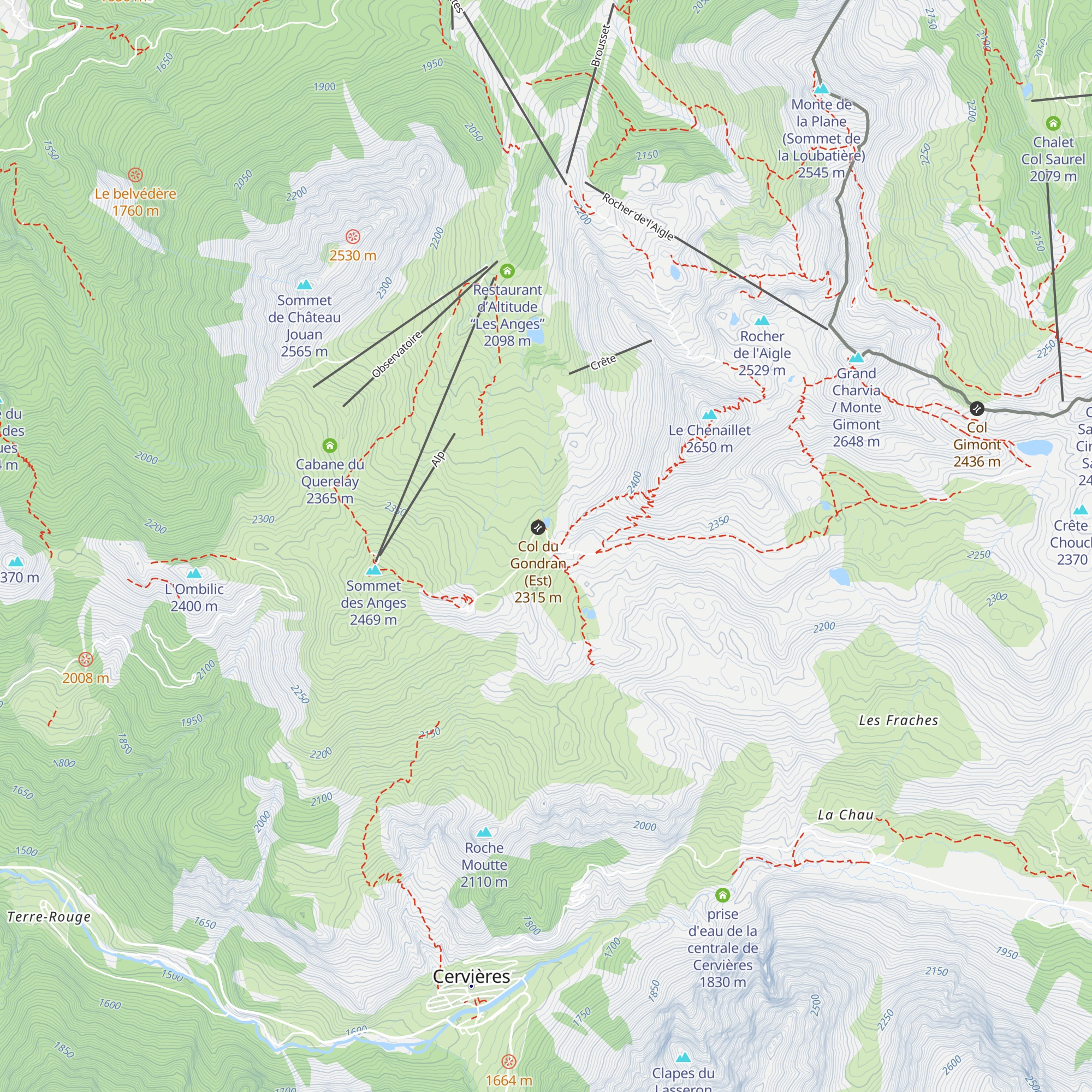 Cabane des Douaniers map